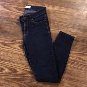 Dark Wash Gap True Skinny Jeans